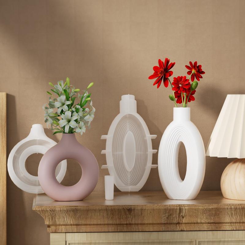 Donut Mold Silicone - New Nordic Donut Shape Vase Silicone