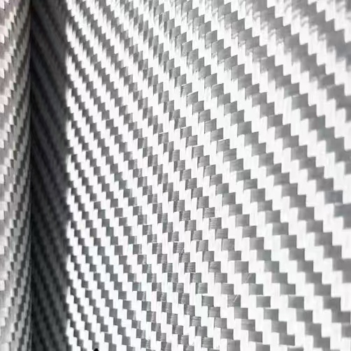 Crepe Pan Carbon - 3k 240gsm Plating Bright Silver Glass