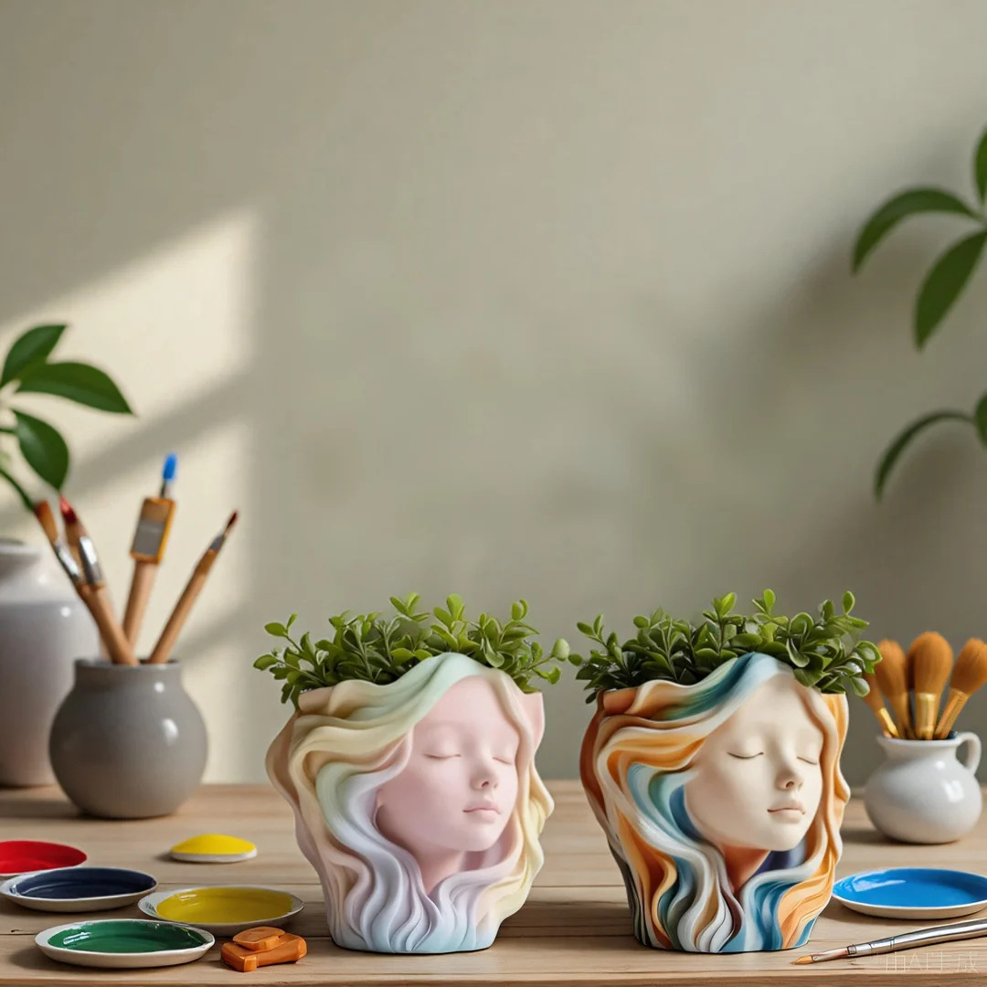 Potsticker Mold - Girl Head Silicone Mold for Craft