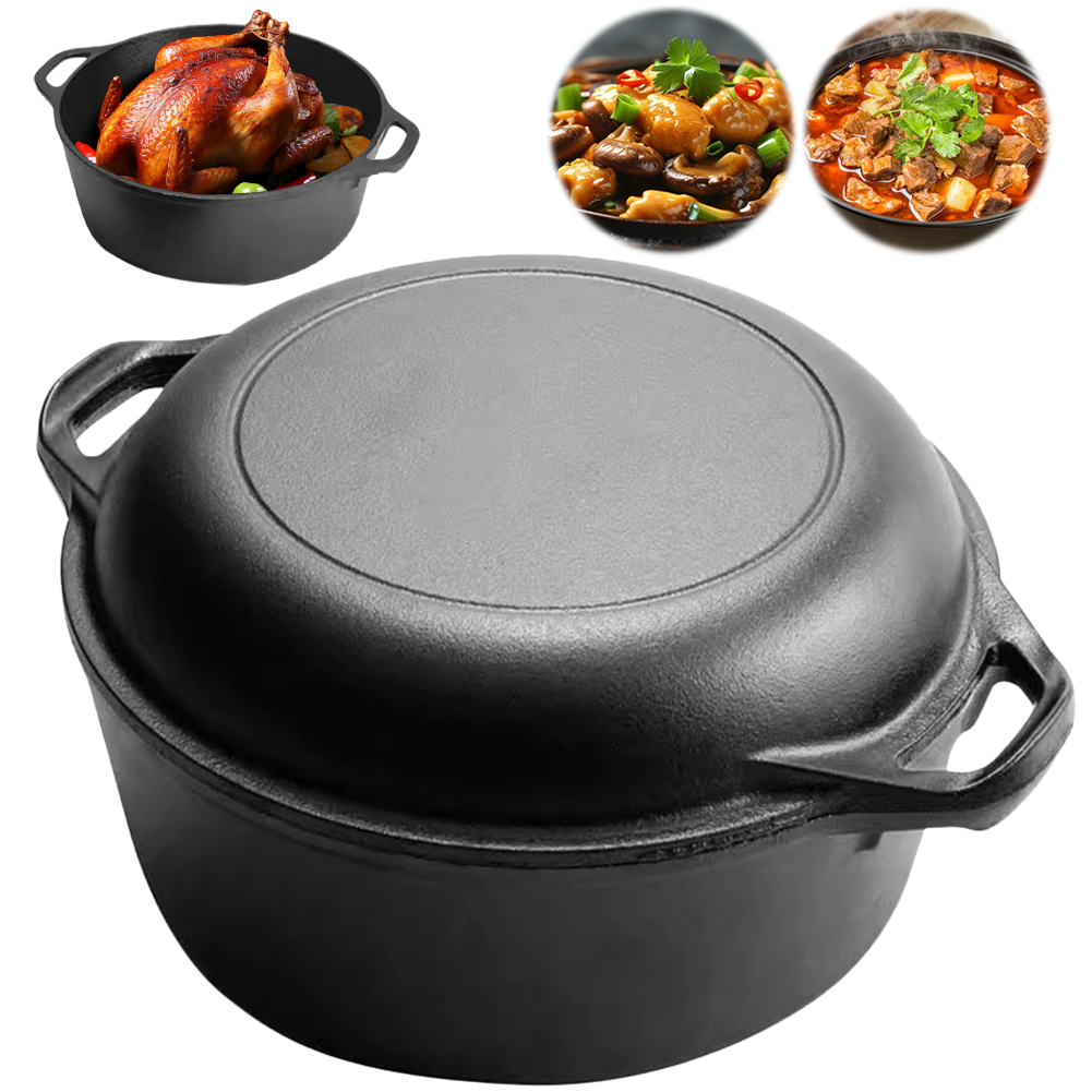 2 in 1 Cast Iron Dutch Oven Po - Cast Iron Corn review and price