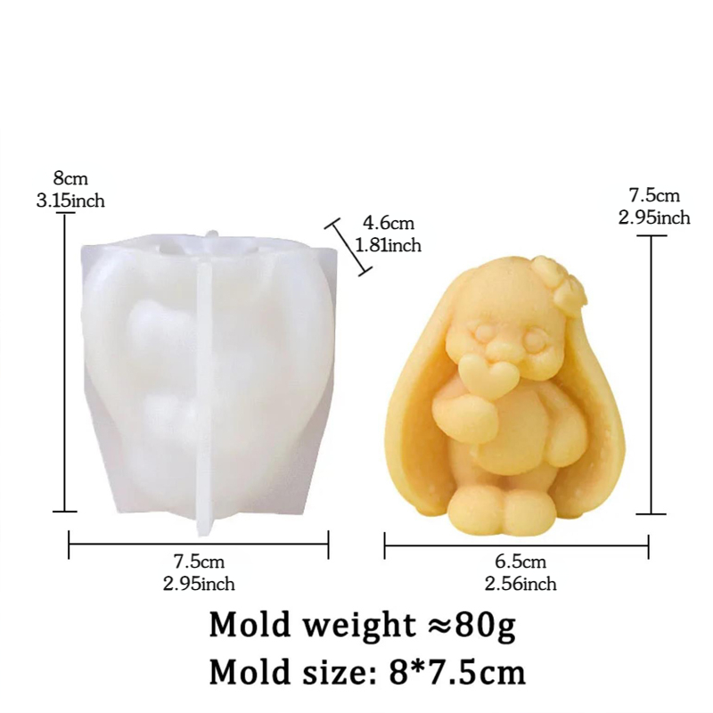 3D Long-eared Rabbit Silicone  - Bunny Cake Mold review and price