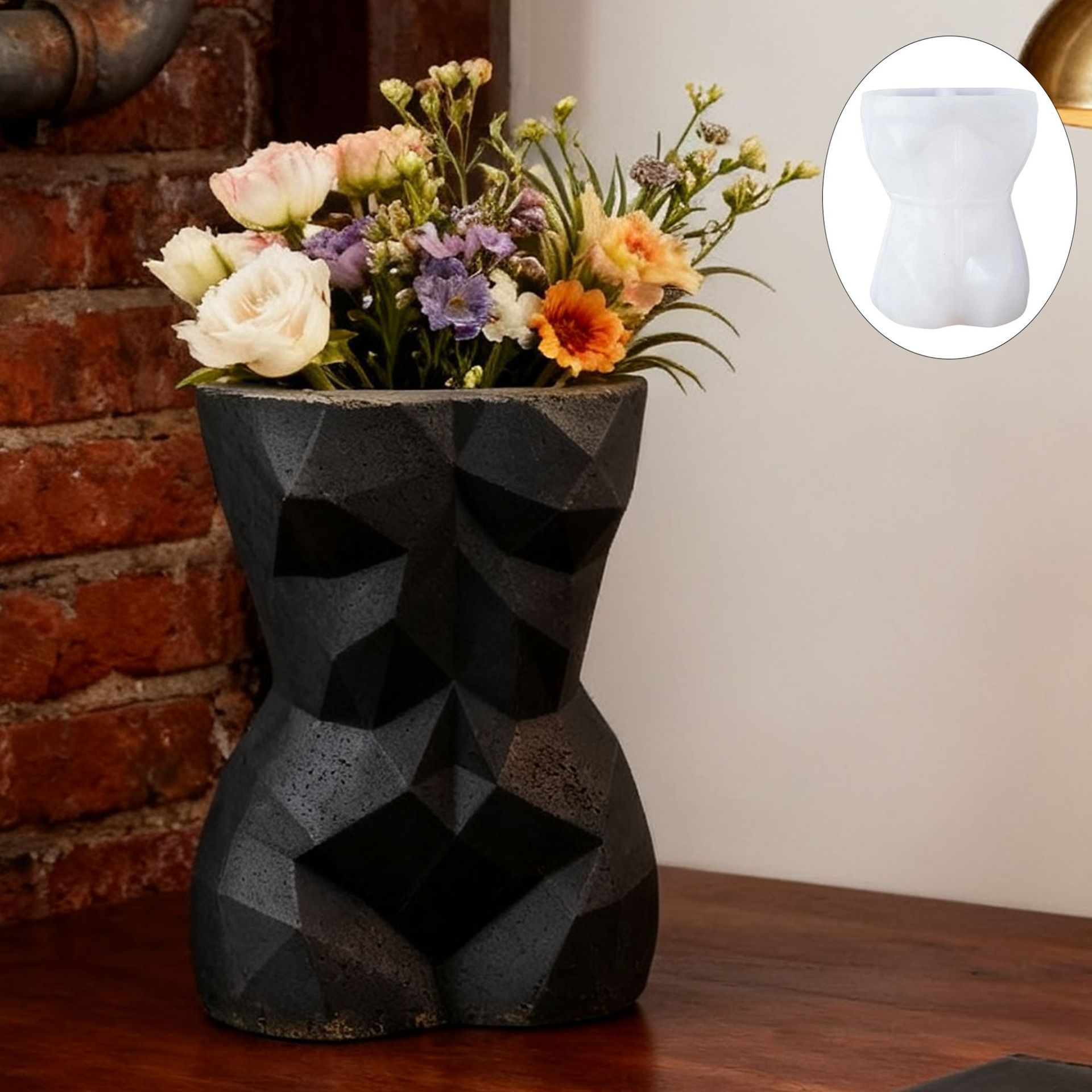 3D Geometric Female Body Flowe - Potsticker Mold review and price