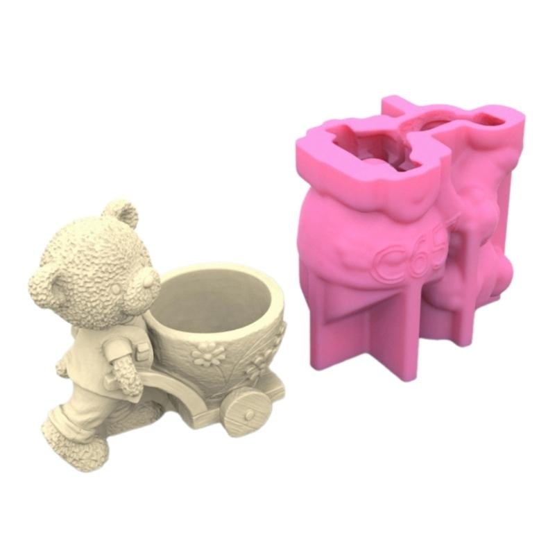 91AC Cartoon Bear Flower Pots  - Potsticker Mold review and price