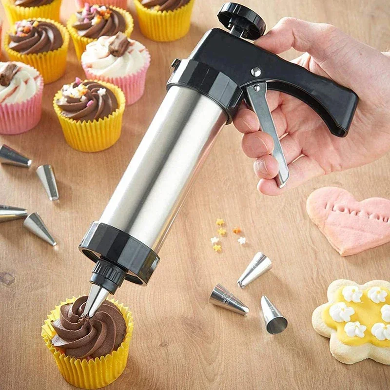 Cookie Press Gun Kit Stainless - Churros Maker Gun review and price