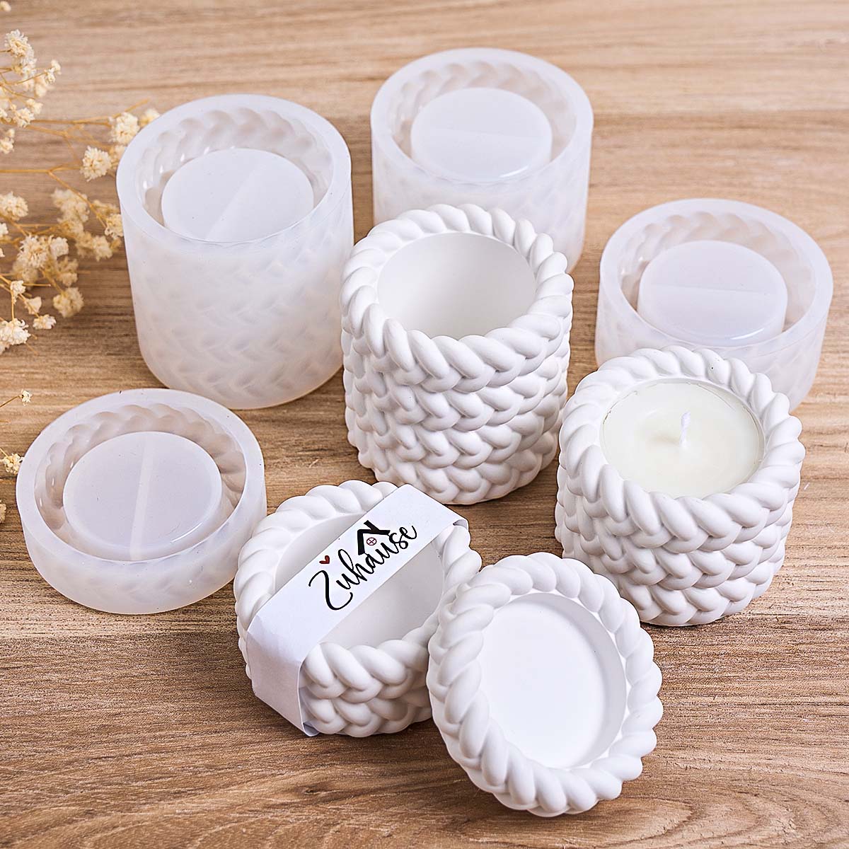 Woven Candle Jar Silicone Mold - Potsticker Mold review and price