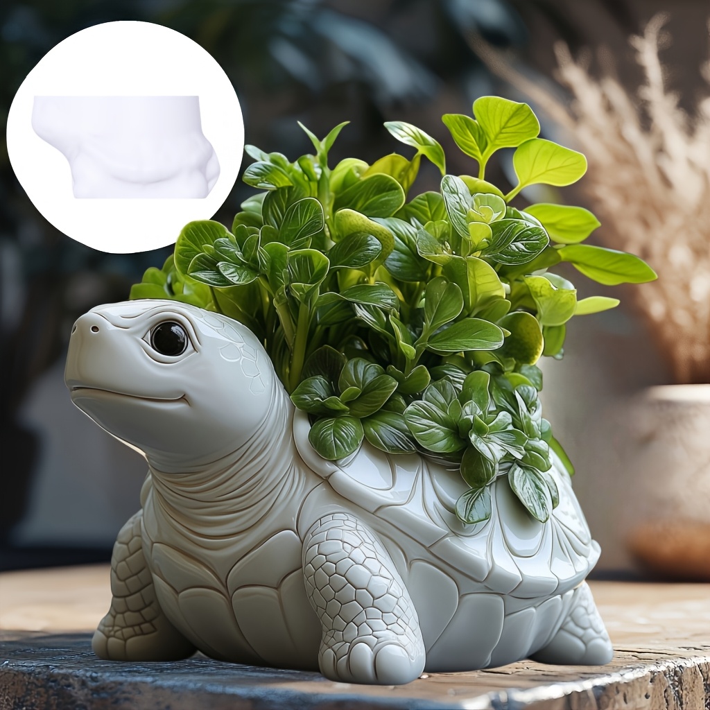 Cute turtle succulent plant fl - Potsticker Mold review and price