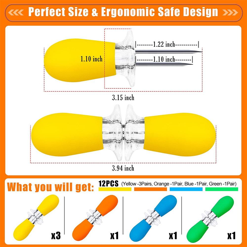 LMETJMA 12pcs/set Corn Holders - Corn Dog Stick review and price