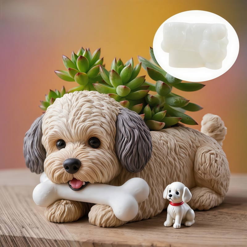 Cute dog bone shape succulent  - Potsticker Mold review and price