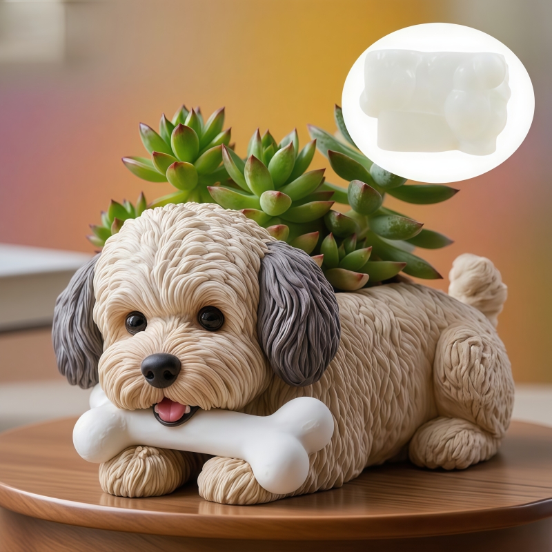 Cute dog bone shape succulent  - Potsticker Mold review and price