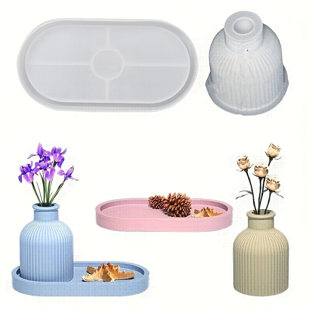 1/2pcs Vase Tray Silicone Mold - Potsticker Mold review and price