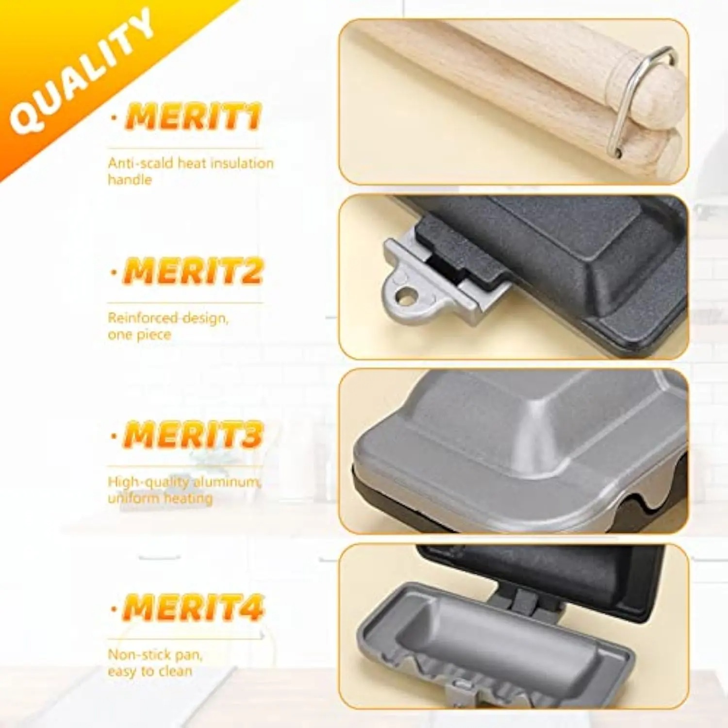 Breakfast Sandwich Maker, 4W1H - Hot Dog Press review and price