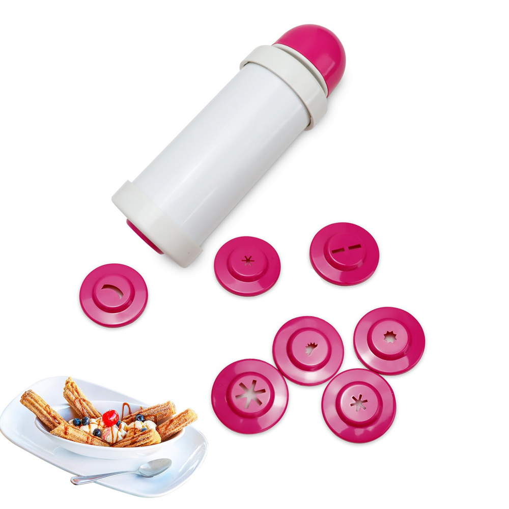 DIY Manual Cookie Press Maker  - Churros Maker Gun review and price