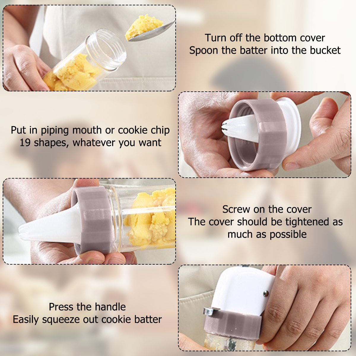 Cookie Press Set Cookie Press  - Churros Maker Gun review and price