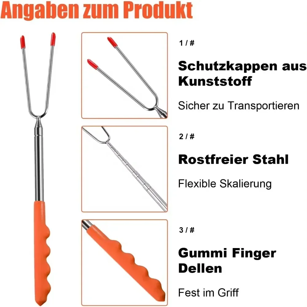 New BBQ Forks Telescopic  Barb - Corn Dog Stick review and price